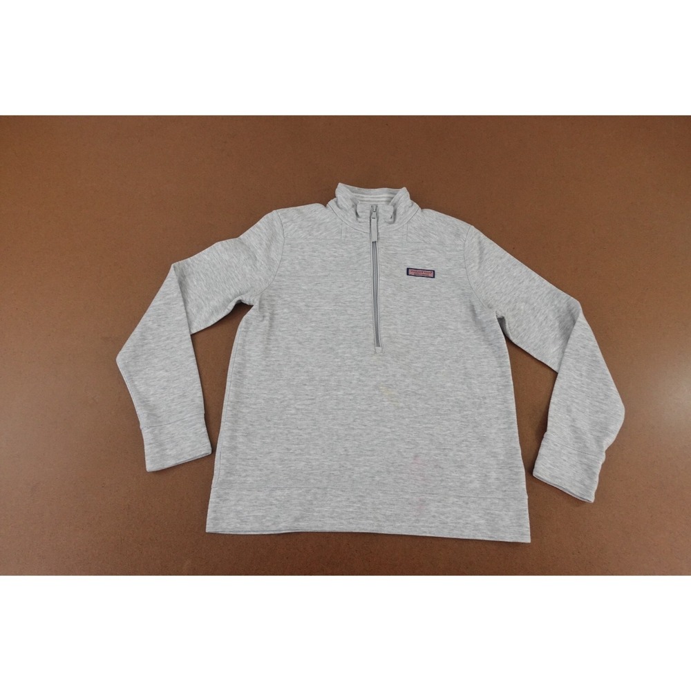 Vineyard Vines Women's XS Heather Gray Double Faced Relaxed Shep Shirt *Flaw